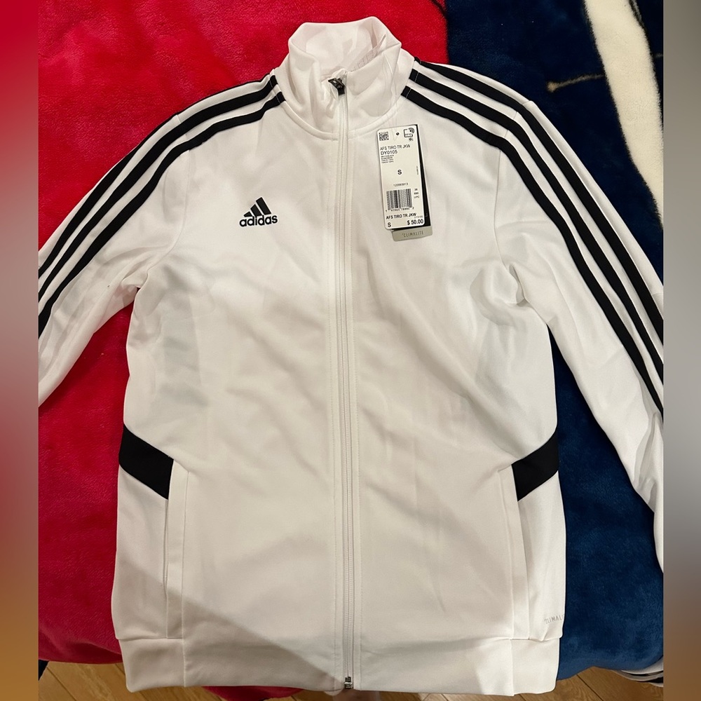 Men’s Adidas white tracksuit jacket